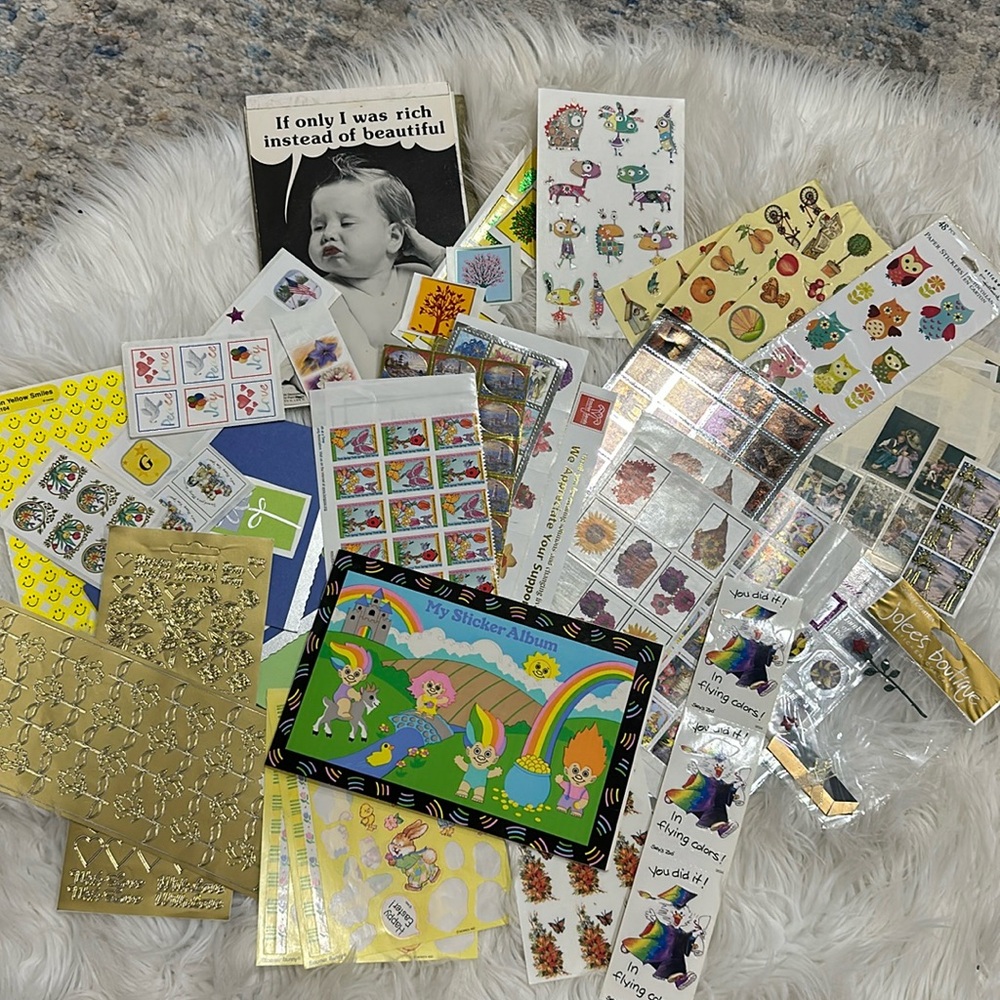 1990’s trolls album and sticker lot
